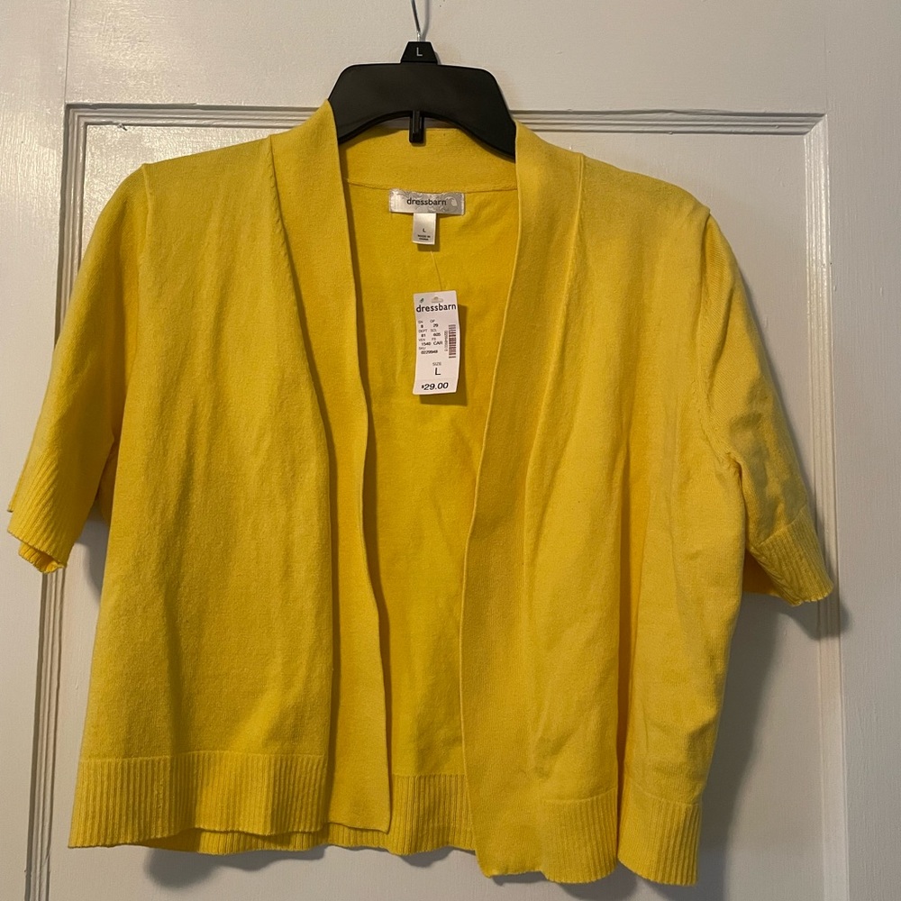 Yellow shrug sweater - Dress Barn - Large